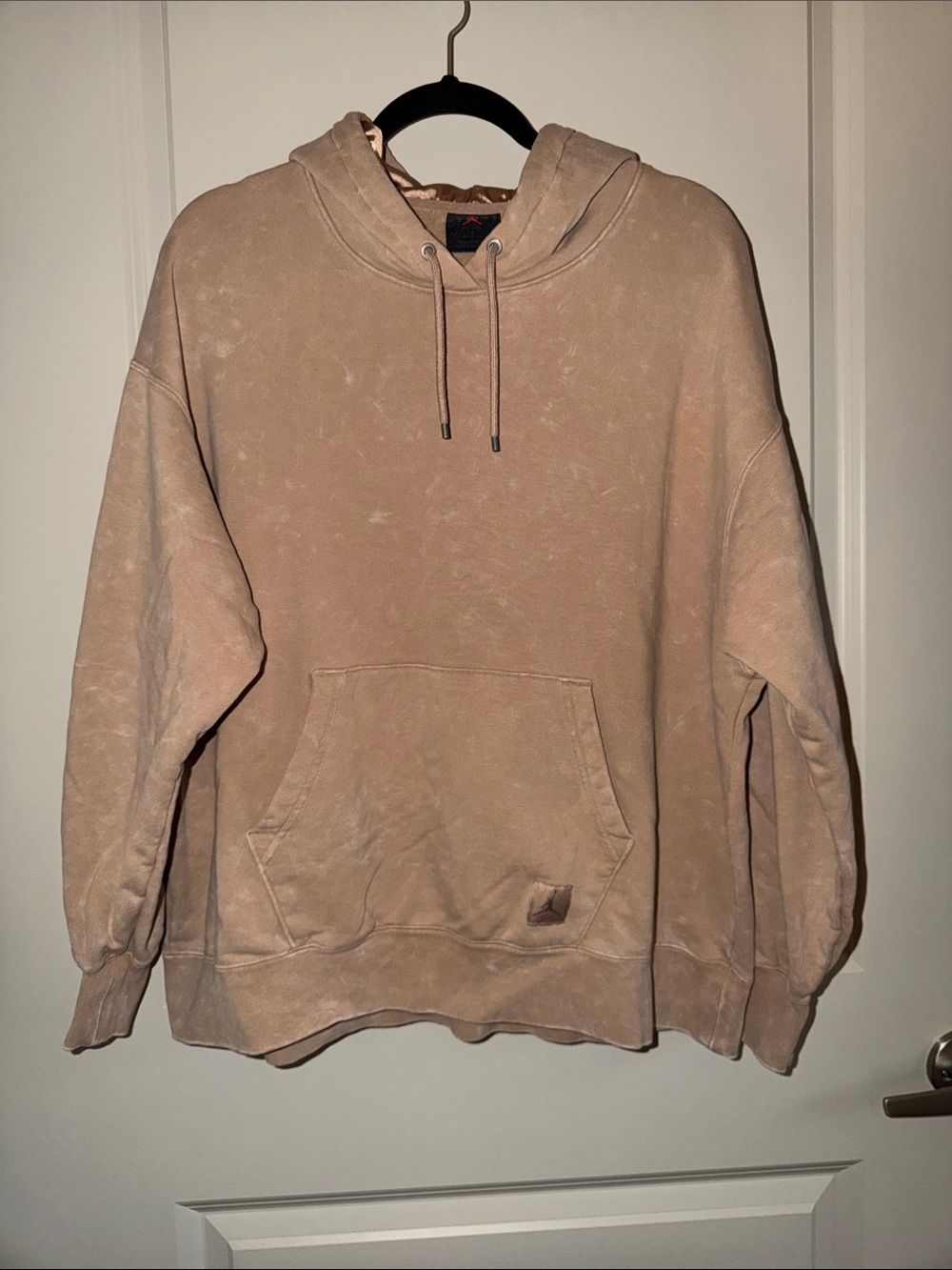 Men's Stonewash Tan Hoodie Sweatshirt - Classic Pullover